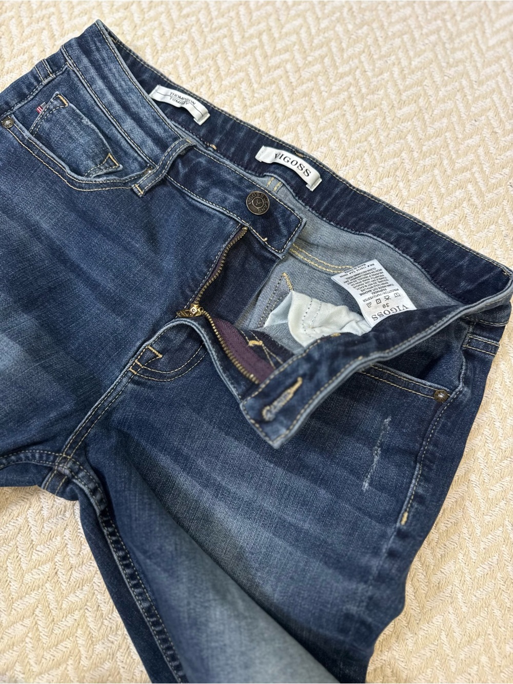 Vigoss Thompson Tomboy Distressed Skinny Jeans 30 P11572A - Picture 7 of 13